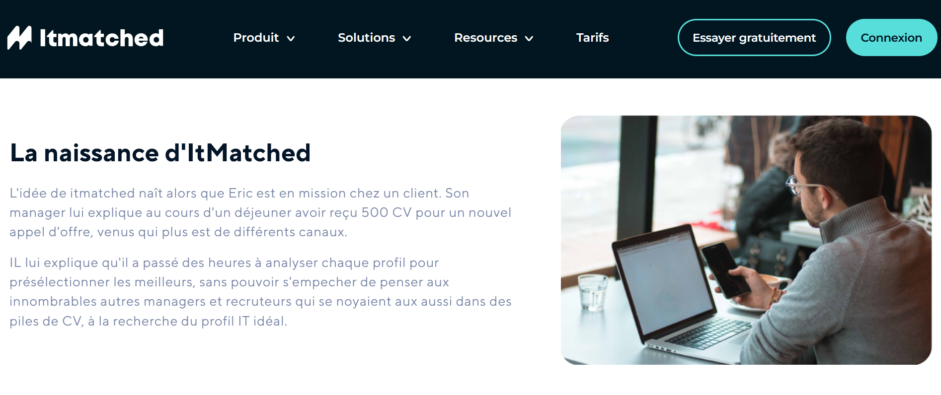 IT-Matched client project posting interface